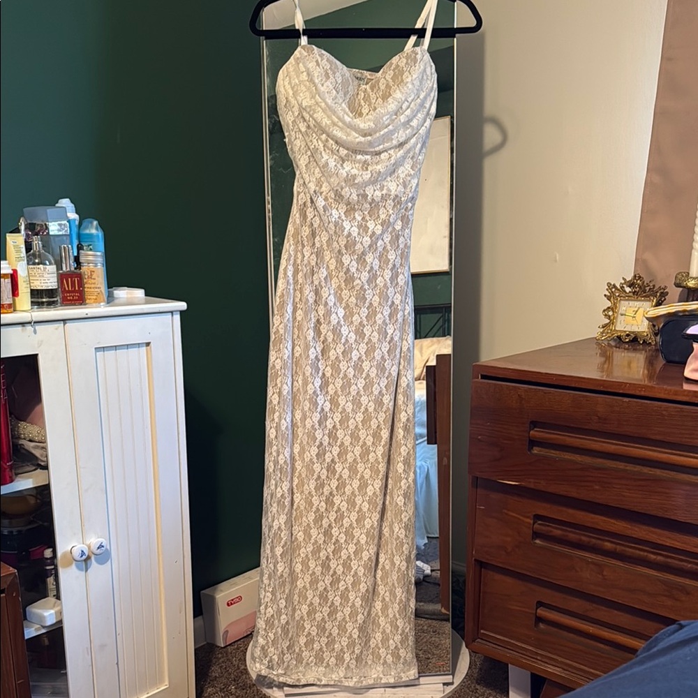 Almost Famous Cream Lace Top